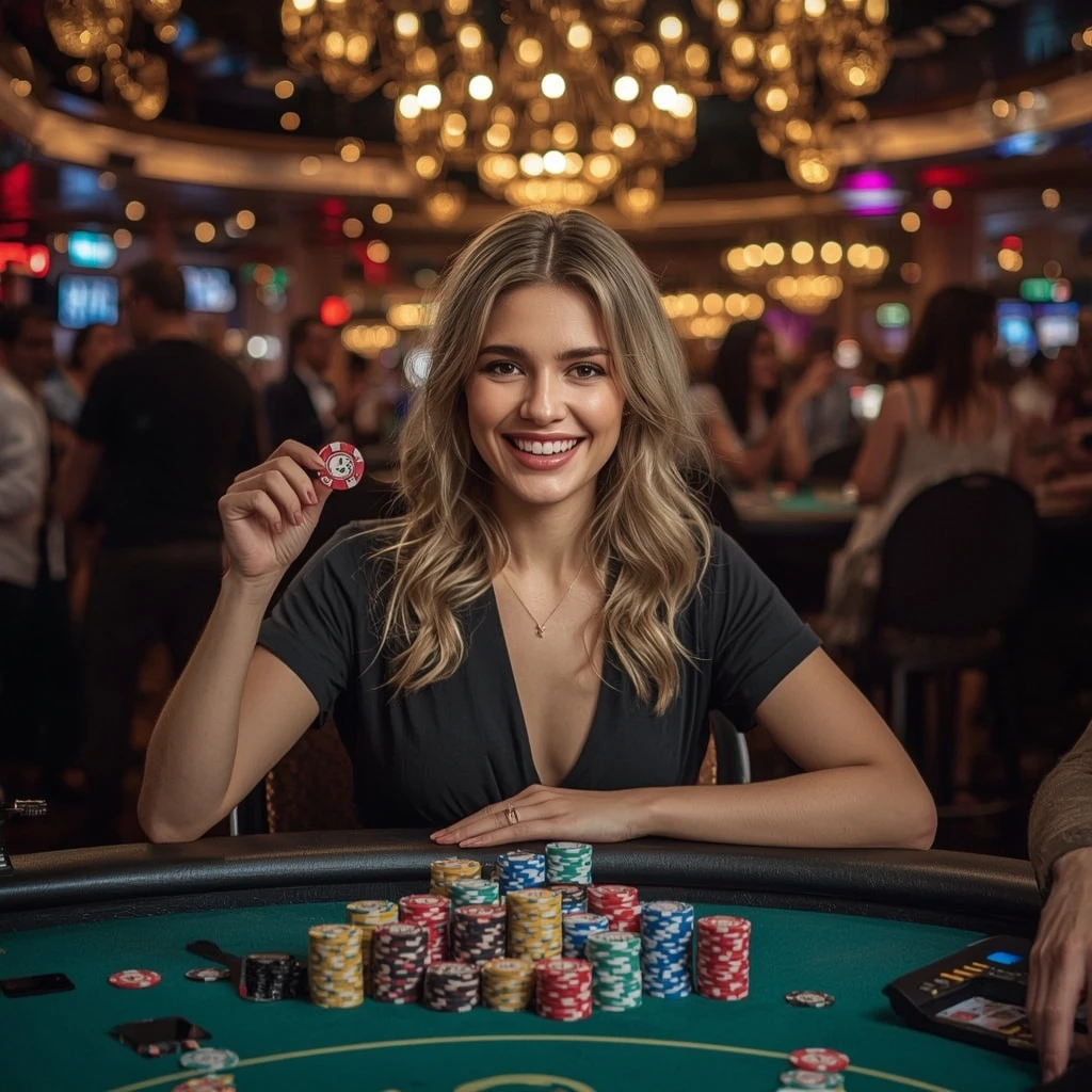 bonus dans les mains d’un homme au casino AMUNRA CASINO